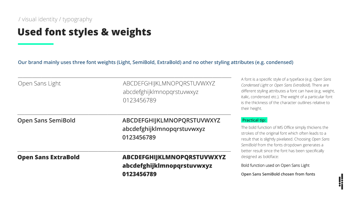 uintent typeface weights