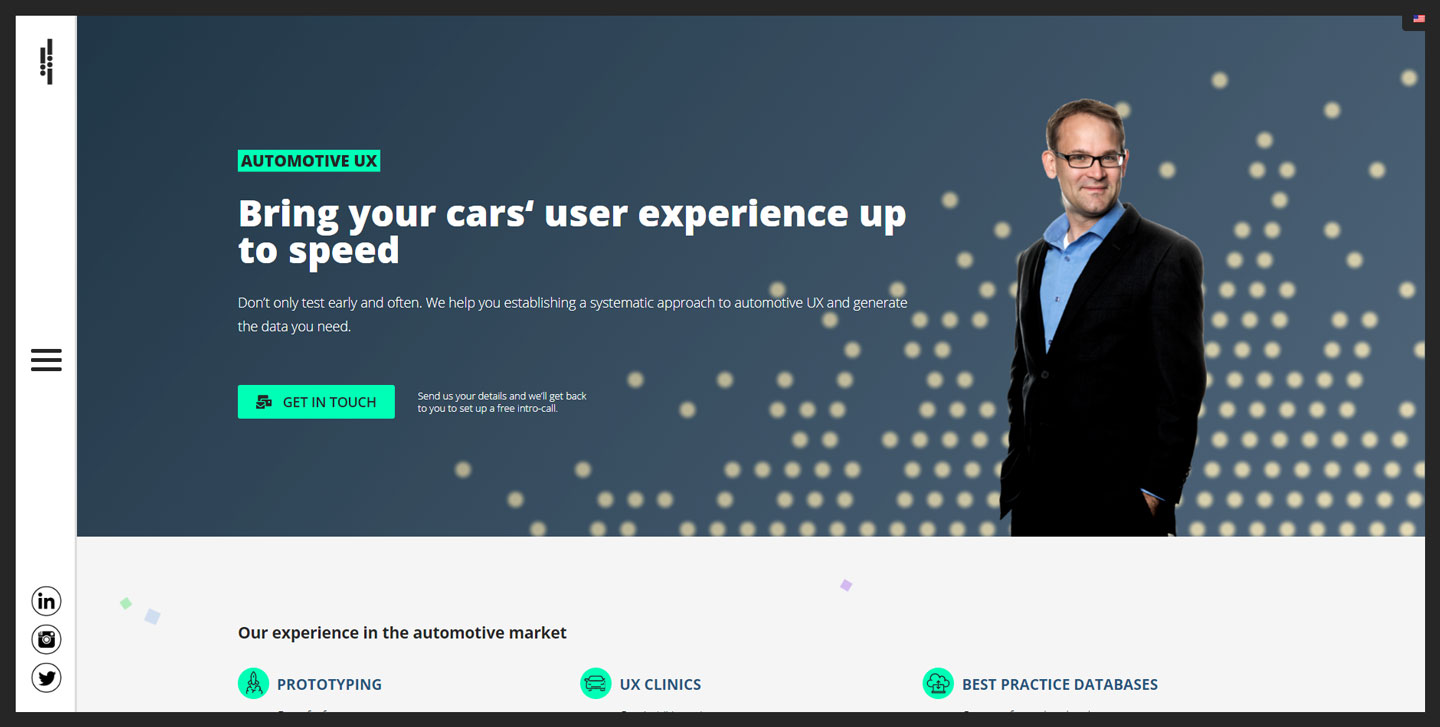 uintent website landing page