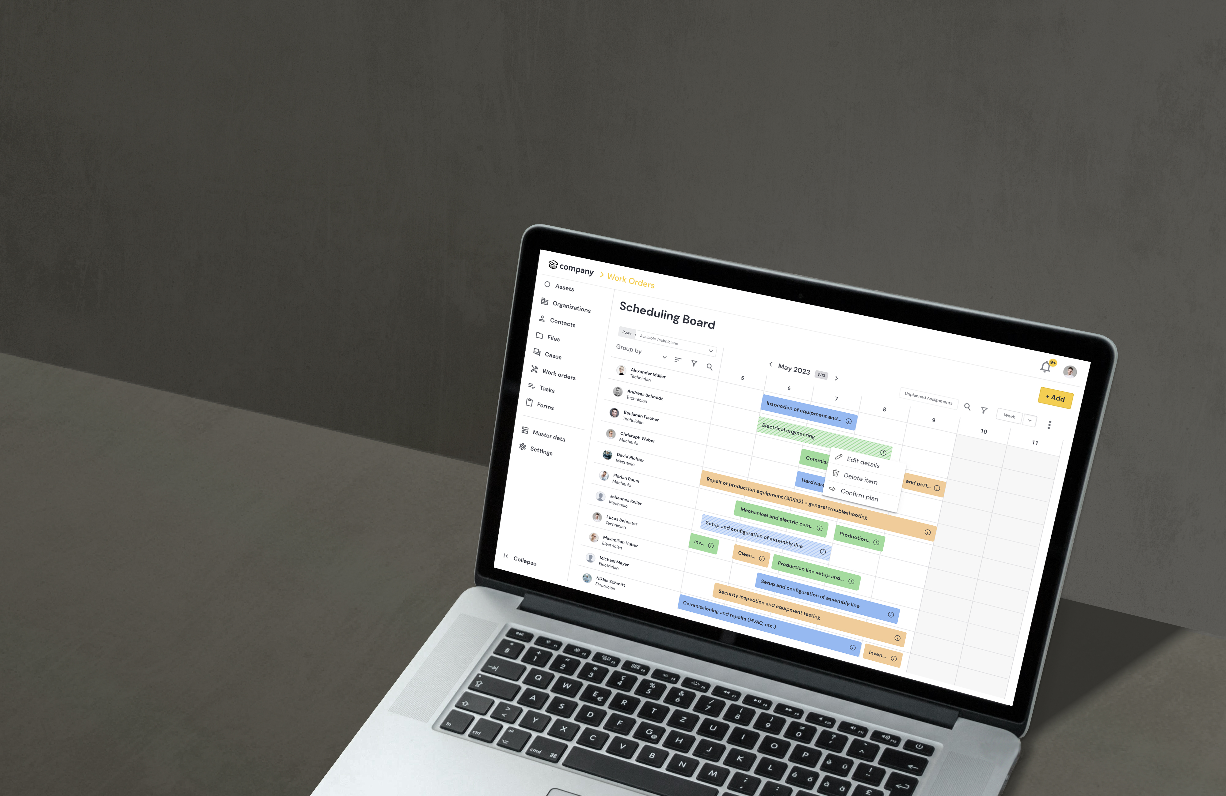 Scheduling board redesign / Planning mode